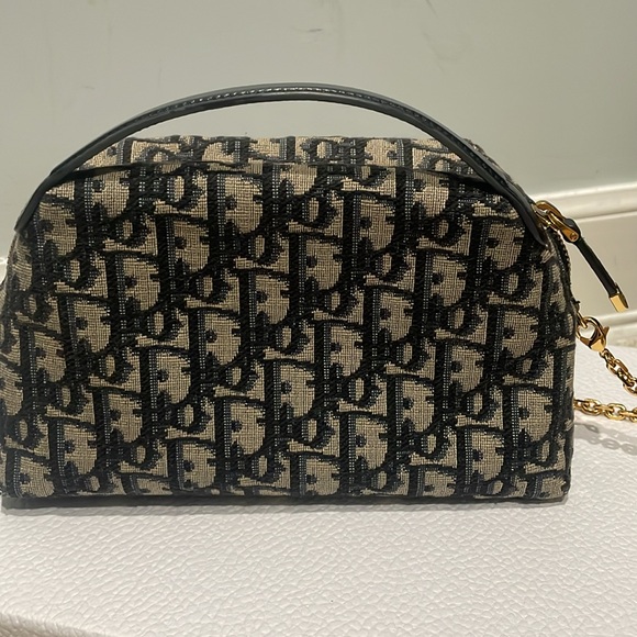 Christian Dior oblique Caro d-Cosy mini bag top handle - Picture 2 of 10